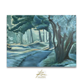 Winters Retreat Oil Painting Roman van Gelder 30 x 40 cm RVG20260107 white boarder