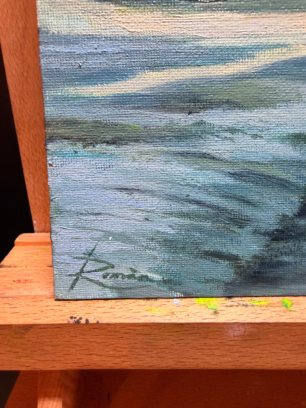 Winters Retreat Oil Painting Roman van Gelder 30 x 40 cm RVG20260107 signature