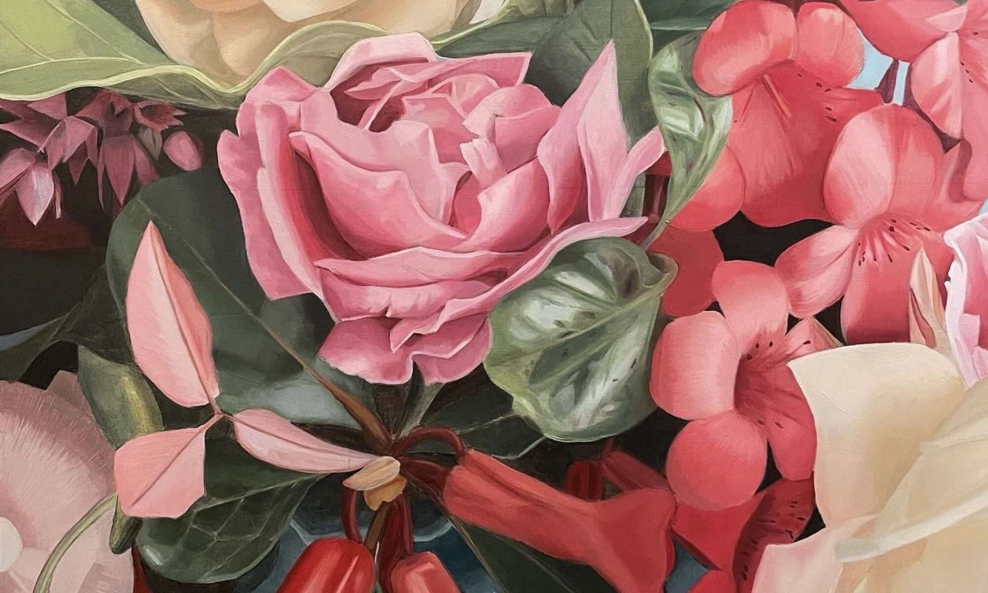 Oil Painting | Lush Flower Bouquet